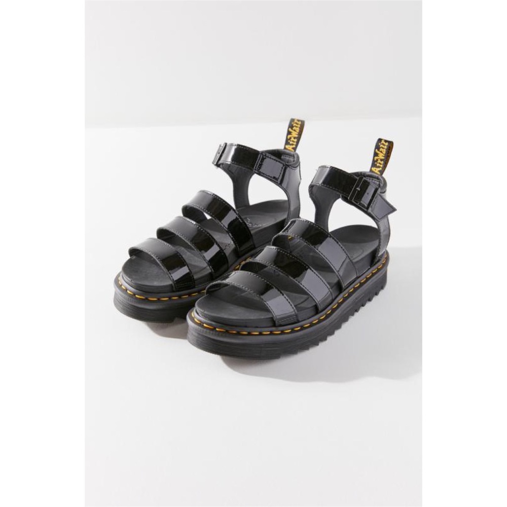 Dr. Martens Blaire Patent Leather Lamper Sandal Gem